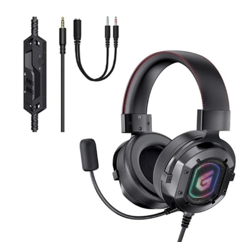 Auricular gaming conceptronic athan03b - jack 3.5mm - microsoft - rgb