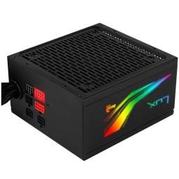 Fuente alimentacion aerocool lux rgb gaming atx 650w