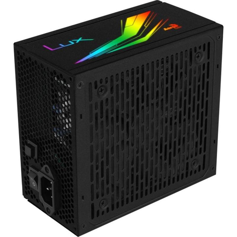 Fuente alimentacion aerocool lux rgb gaming atx 650w