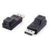 Adaptador displayport a mini dp equip macho - hembra - negro