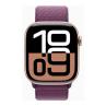 Smartwatch apple watch series 10 gps 46mm rose gold case plum sport loop