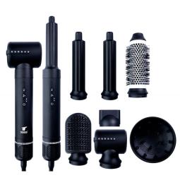 Secador de pelo thulos 7 en 1 th - by25 color negro 1400w