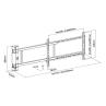 Soporte pared equip vesa hasta 75 pulgadas 600x400mm max 50kg