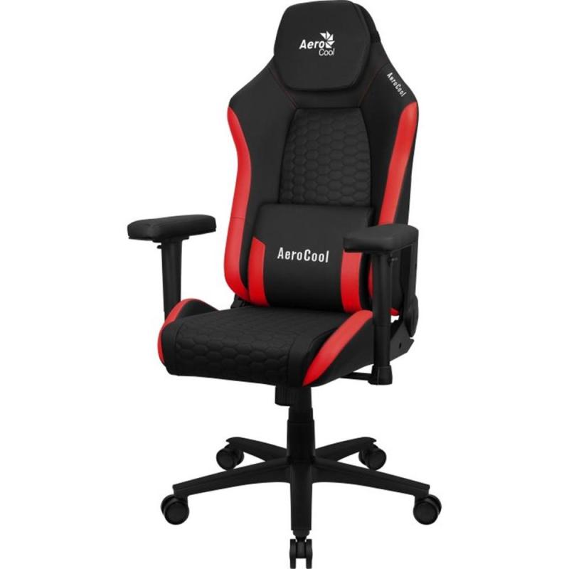 Silla gaming aerocool crown negra - roja