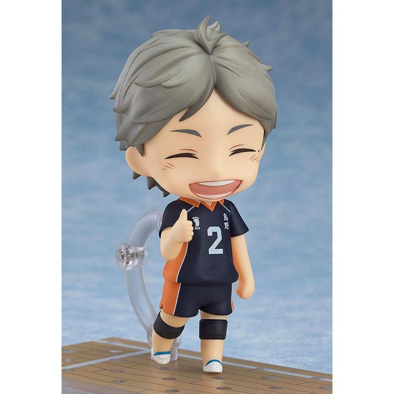 Figura good smile company nendoroid haikyu!! koshi sugawara 10 cm