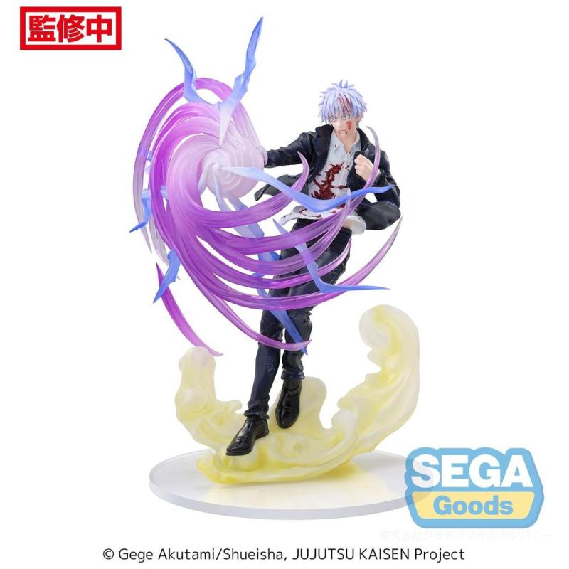 Figura sega luminasta jujutsu kaisen satoru gojo hollow purple kyoshiki murasaki 20 cm