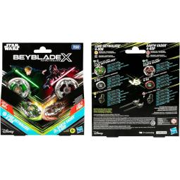 Juego hasbro beyblade x star wars luke skywalker vs darth vader