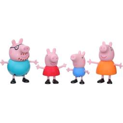 Set de 4 figuras peppa pig y su familia