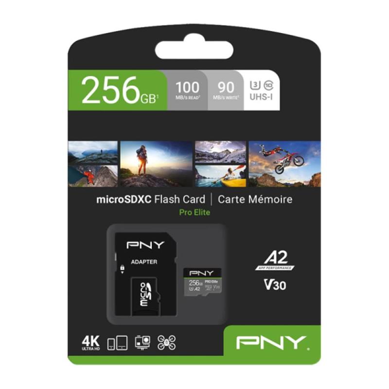 Tarjeta memoria micro secure digital micro sdxc pro elite pny 256gb clase 10 uhs - i u3