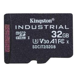 Tarjeta memoria micro secure digital sd hc 32gb kingston industrial clase 10 uhs - i u3