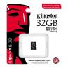 Tarjeta memoria micro secure digital sd hc 32gb kingston industrial clase 10 uhs - i u3