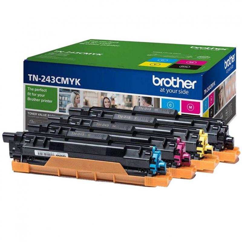 Toner brother tn243cmyk negro - cián - magenta - amarillo 1000 páginas - Imagen 1