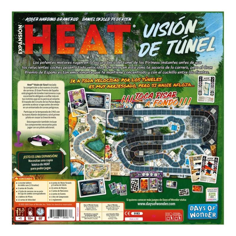 Juego de mesa heat: visión túnel