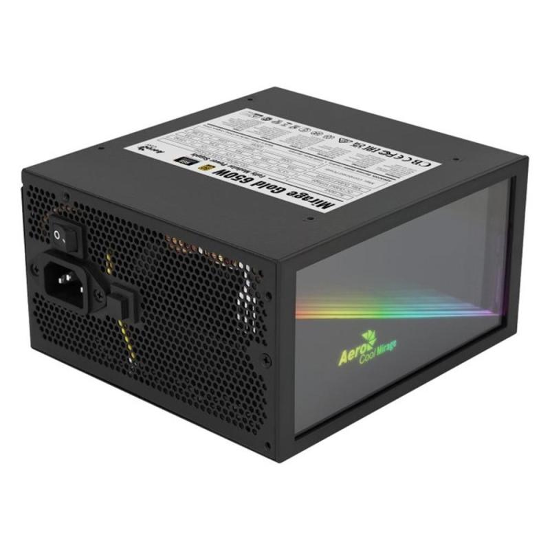 Fuente alimentacion aerocool mirage modular gaming atx 650w