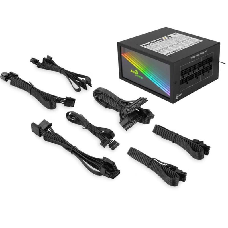 Fuente alimentacion aerocool mirage modular gaming atx 650w