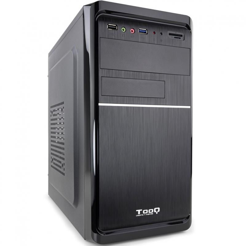 Caja minitorre tooq tqc - 4735u3c - b micro atx mini itx fuente atx 500w incluida - Imagen 1