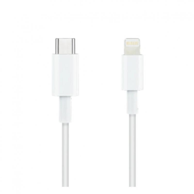 Cable nanocable lightning a usb - c apple iphone ipad ipod blanco 1m - Imagen 1