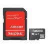 Tarjeta memoria micro secure digital sd 32gb sandisk clase 4 sdhc + adaptador