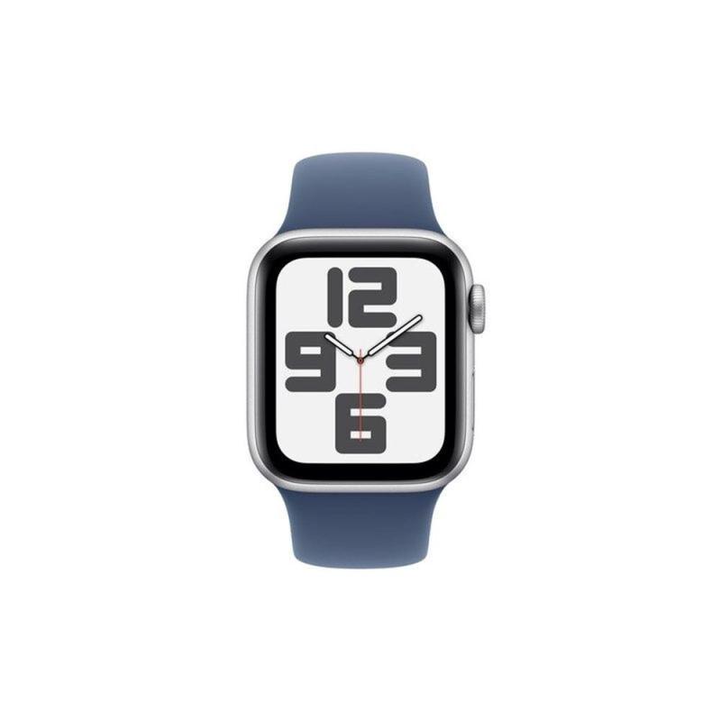 Smartwatch apple watch se gps 40mm silver case blue denim band s - m