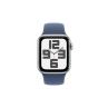 Smartwatch apple watch se gps 40mm silver case blue denim band s - m