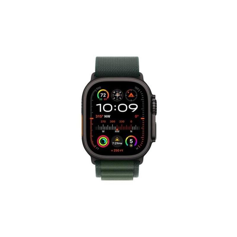 Smartwatch apple watch ultra 2 gps + cell 49mm black titanium case dark green alpine loop small