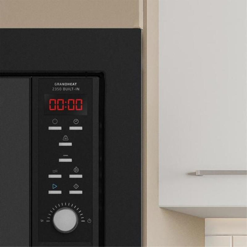 Microondas cecotec grandheat 2350 built - in black 900w grill 1000w 23l