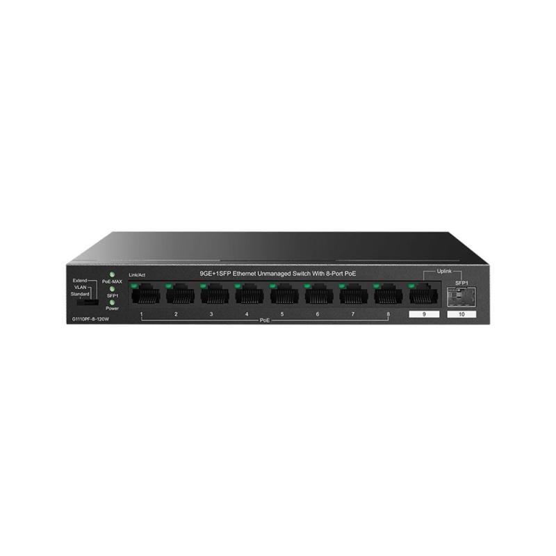 Switch ip - com g1110pf - 8 - 120w 10 puertos