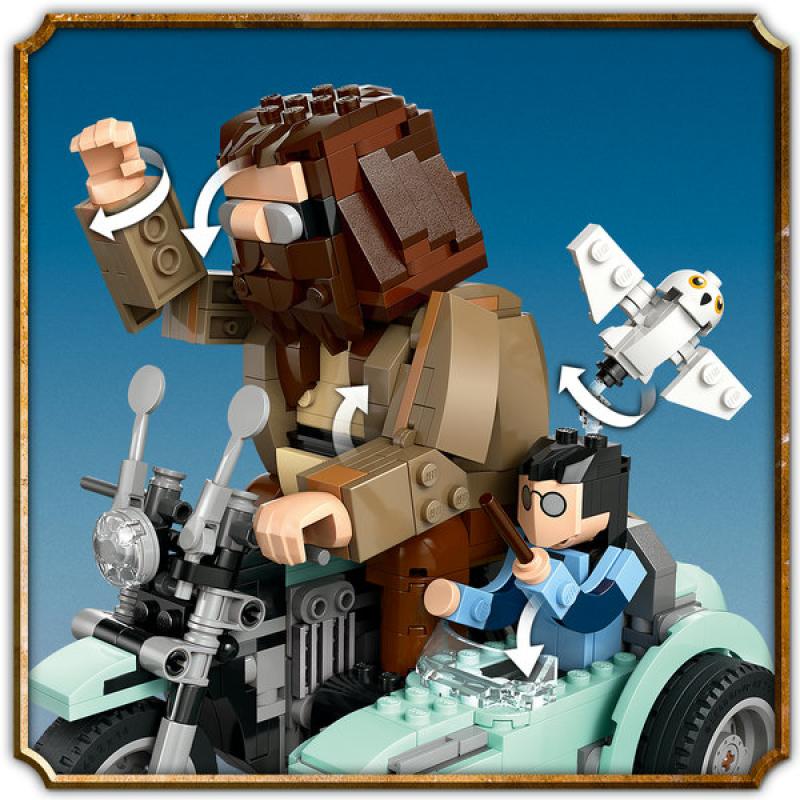 Lego harry potter viaje en moto de hagrid