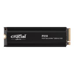 Disco duro interno solido ssd crucial p310 1tb m.2 nvme pci express 4.0 heatsink