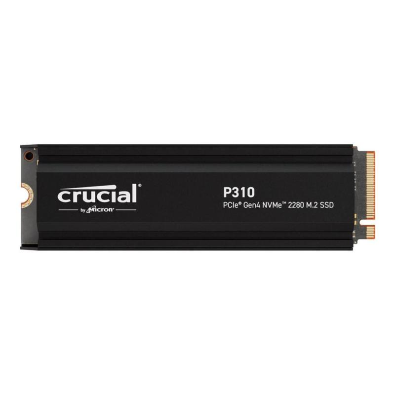Disco duro interno solido ssd crucial p310 1tb m.2 nvme pci express 4.0 heatsink