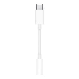 Cable usb tipo c a jack 3.5mm apple macho - hembra blanco