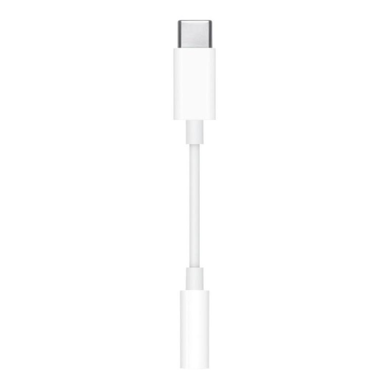 Cable usb tipo c a jack 3.5mm apple macho - hembra blanco