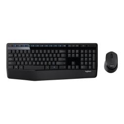 Teclado + raton logitech mk345 inalambrico negro ee.uu