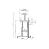 Soporte suelo con ruedas tv equip vesa hasta 100 pulgadas 1000x600mm max 100kg