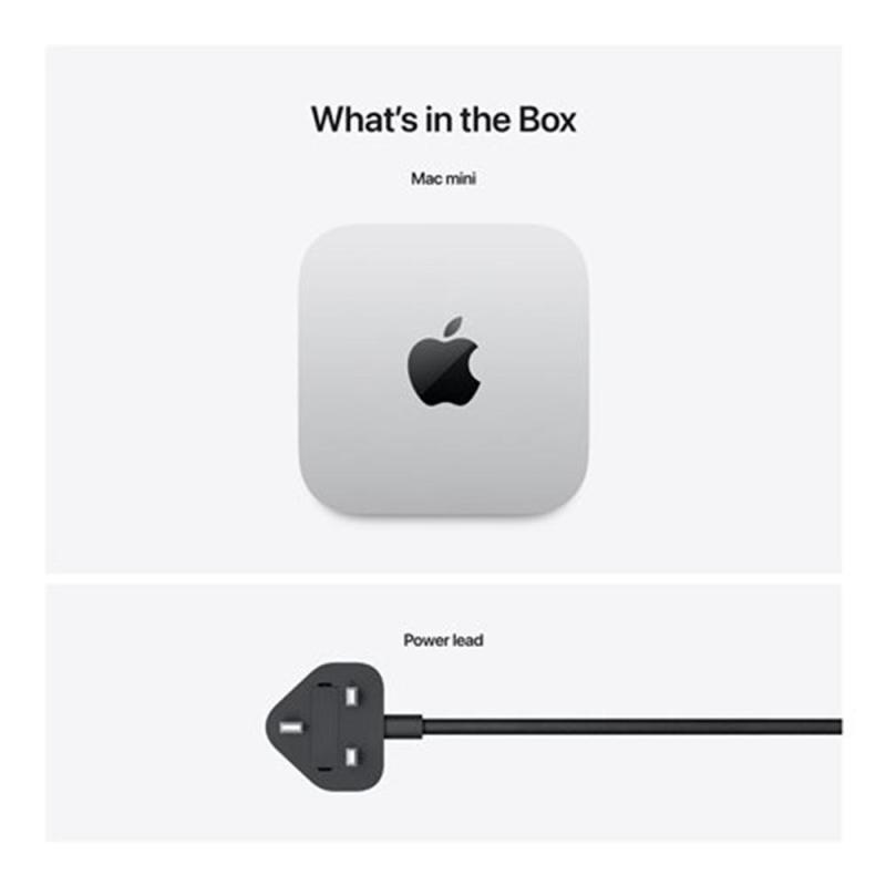 Ordenador apple mac mini silver m4 chip m4 10c 16gb ssd 512gb