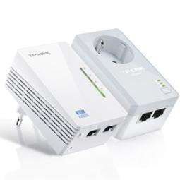 Pack x2 adaptaroes de red lina elecrica av500 power line wifi con enchufe tp - link