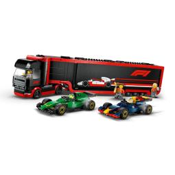 Lego city formula 1 camión con coches de f1 rb20 y amr24