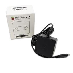 Fuente de alimentacion cargador raspberry pi 4 usb c 15.3w color negro