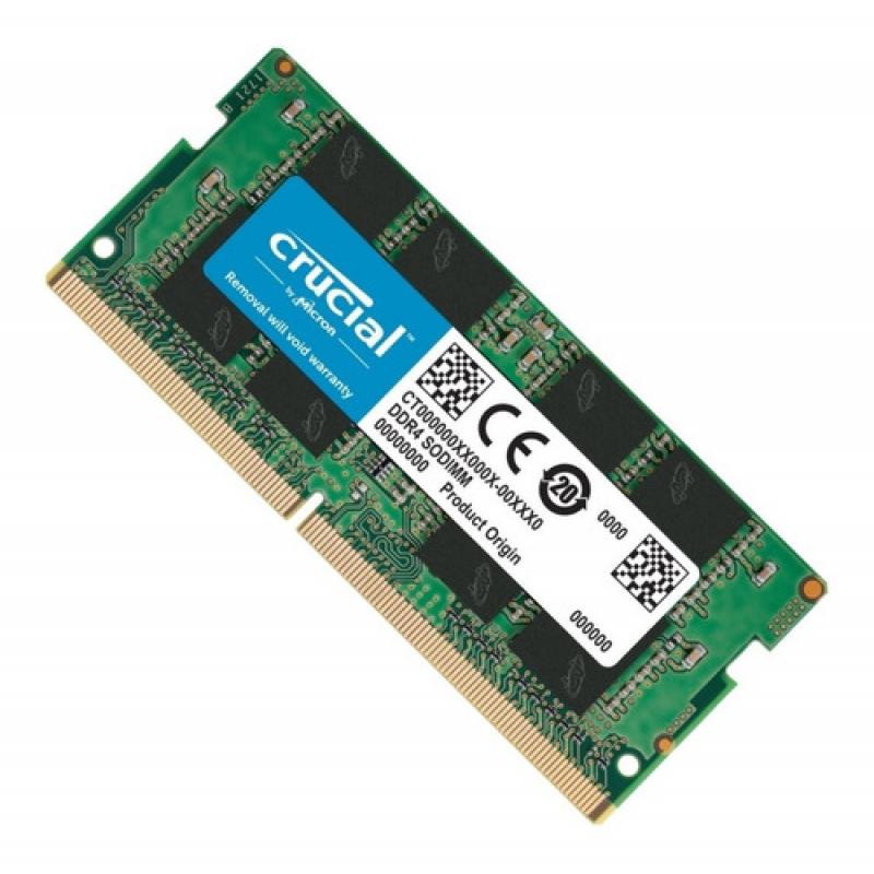 Memoria ddr4 32gb crucial - sodimm - 3200mhz - pc4 25600 - cl22 - Imagen 1