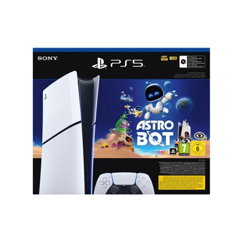 Consola ps5 sony playstation 5 digital 1tb + astro bot