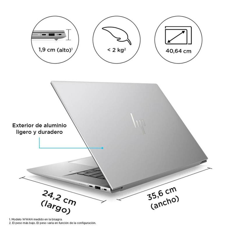 Portatil hp zbook studio g10 mobile workstation i7 - 13800h 32gb ssd 1tb 16 pulgadas
