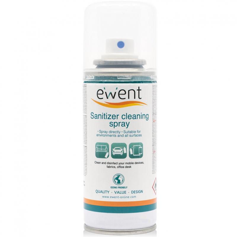 Spray desinfectante ewent ew5676 para superficies 400ml - Imagen 1
