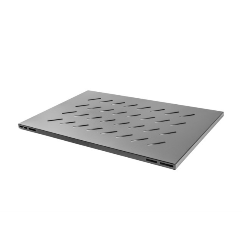 Bandeja fija lanberg 1u 480.5x580 mm hasta 120 kg rack abierto de 19 pulgadas negro