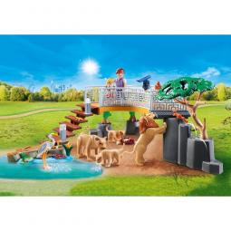 Playmobil diversion en familia recinto exterior de leones - Imagen 1