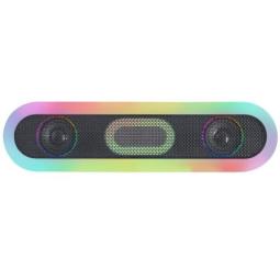 Barra de sonido bluetooth mars gaming msborb negro 20w iluminacion rgb 360