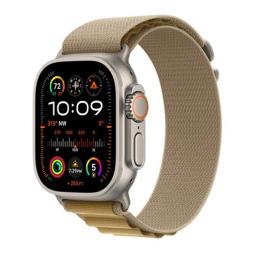 Smartwatch apple watch ultra 2 gps + cell 49mm natural titanium case alpine loop l