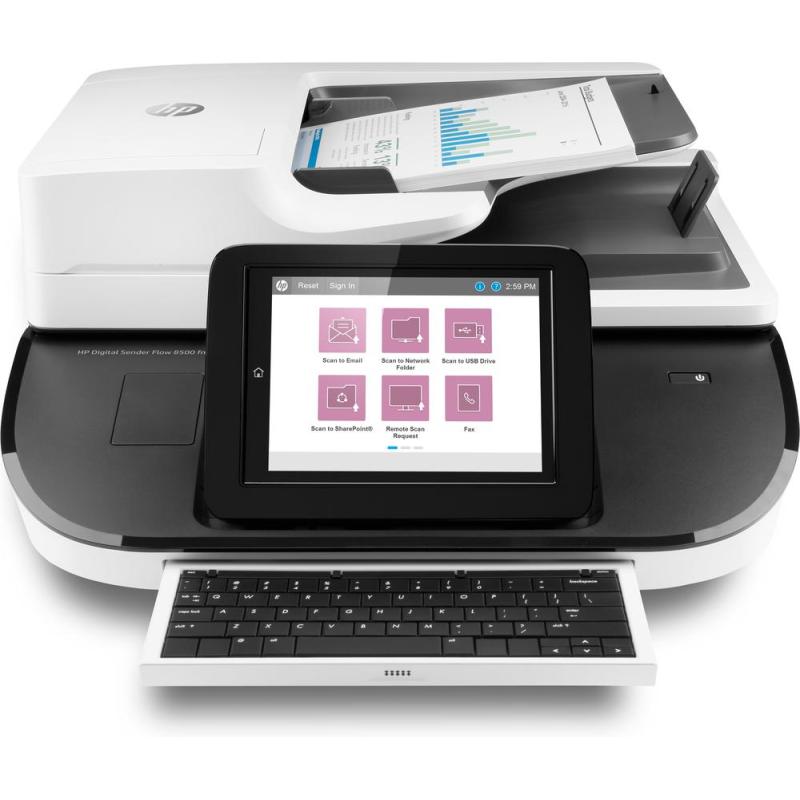 Escaner hp documental digital sender flow 8500fn2 adf - duplex