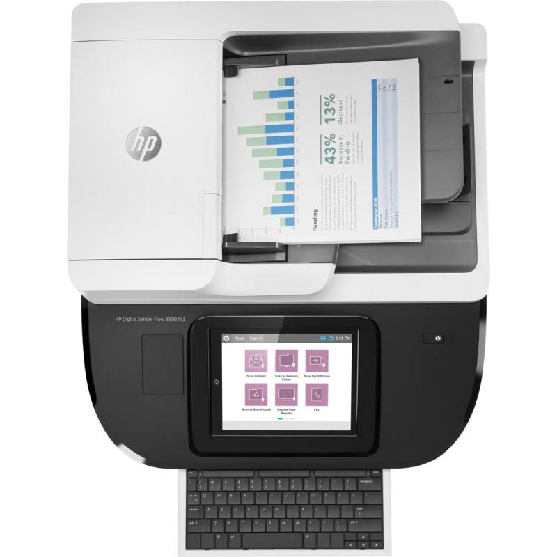 Escaner hp documental digital sender flow 8500fn2 adf - duplex