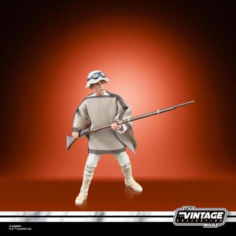 Figura hasbro star wars landspeeder & luke skywalker (tatooine)