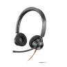 Auriculares poly estéreo blackwire 3325 con certificación microsoft teams usb - c + conector de 35 mm + adaptador usb - c - a